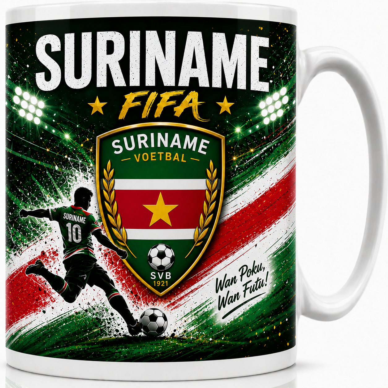 FIFA 2026 Suriname Football All Over Print Mug