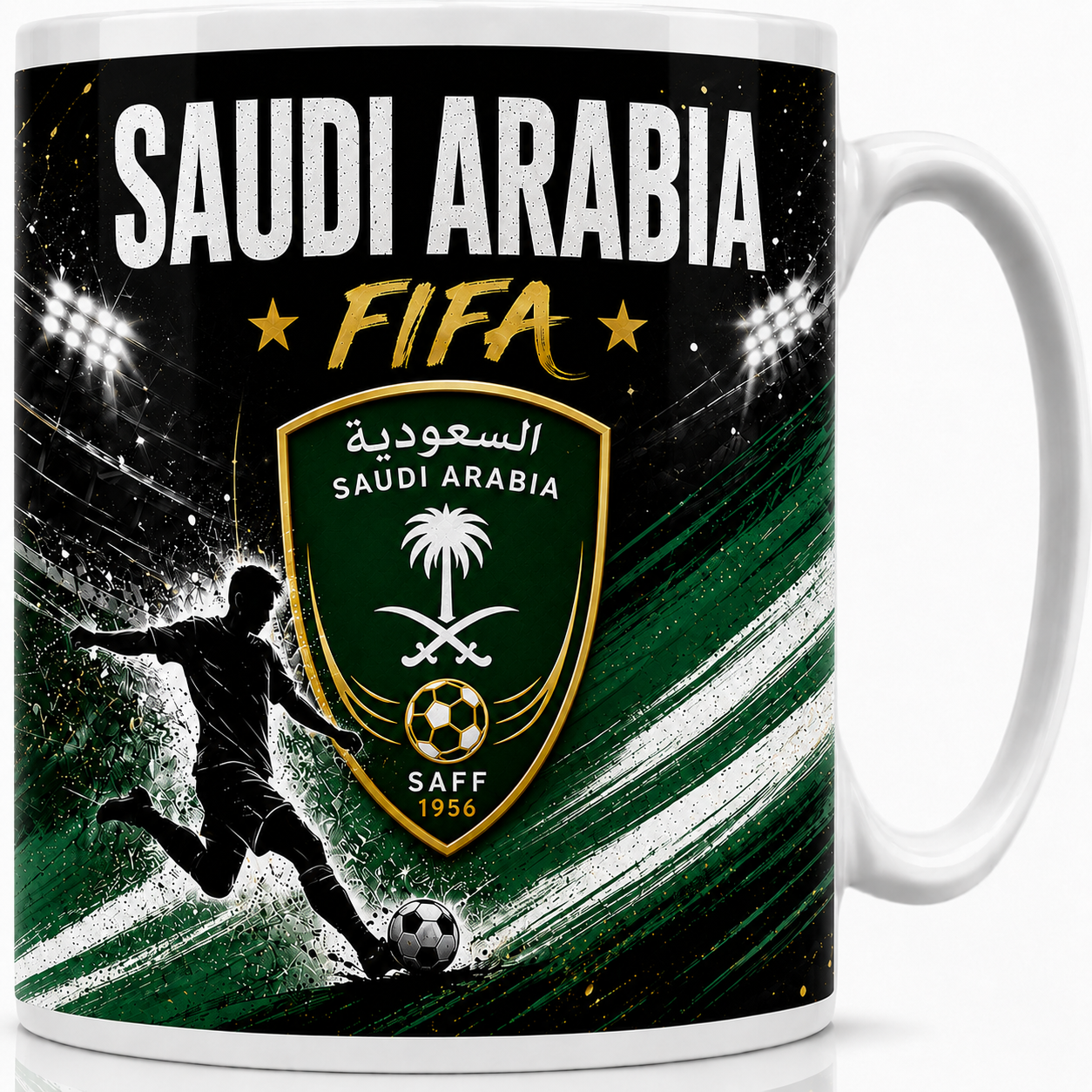 FIFA 2026 Saudi Arabia Football All Over Print Mug
