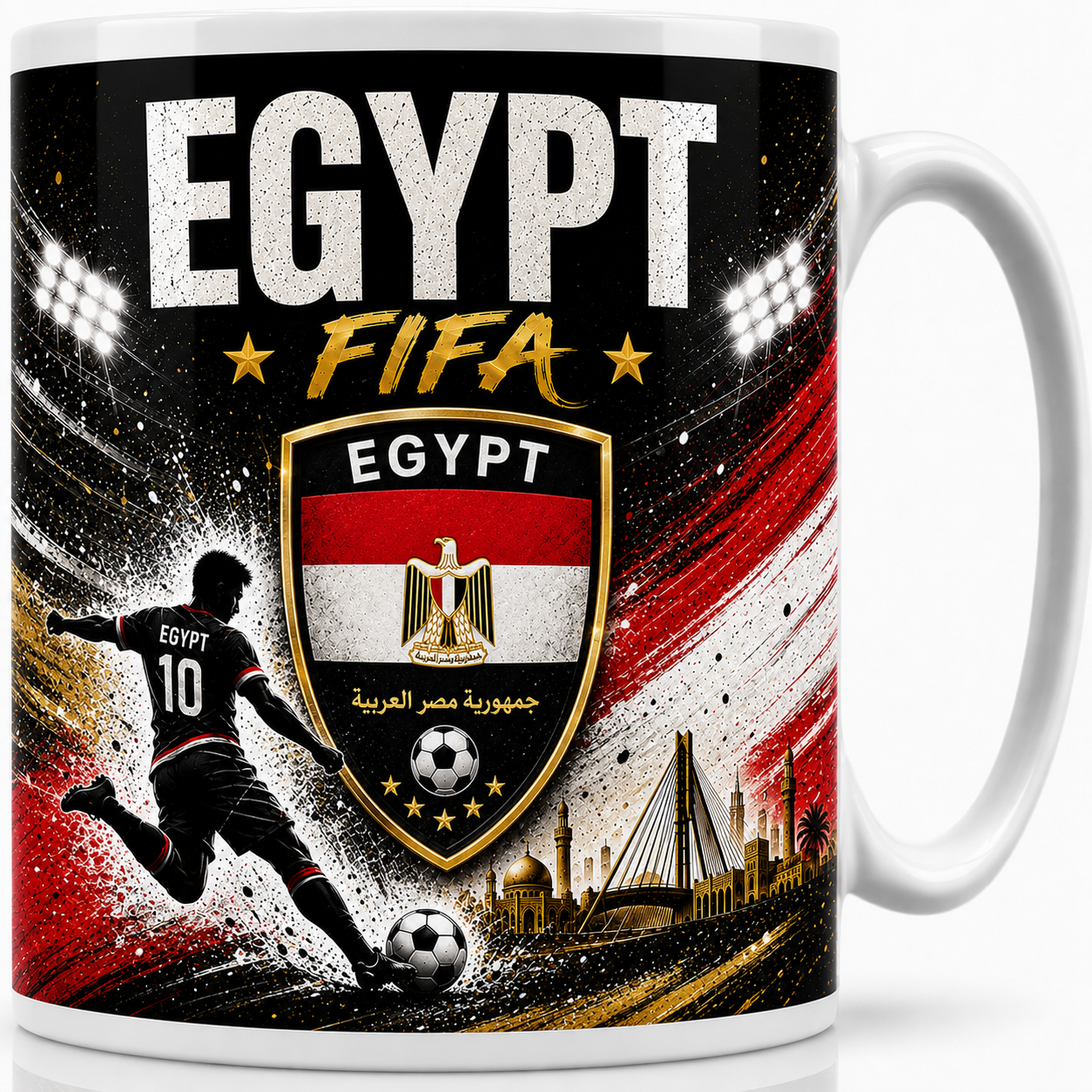 FIFA 2026 Egypt Football All Over Print Mug