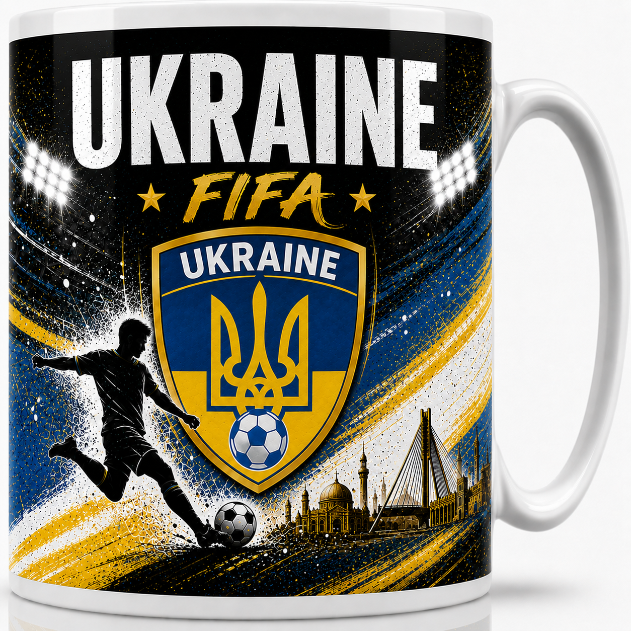 FIFA 2026 Ukraine Football All Over Print Mug