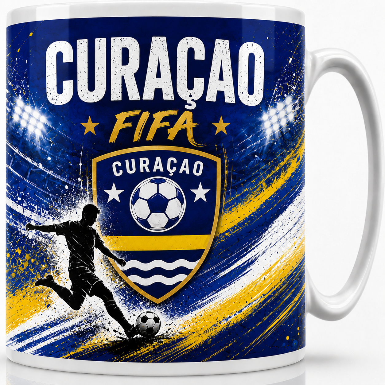FIFA 2026 Curaçao Football All Over Print Mug