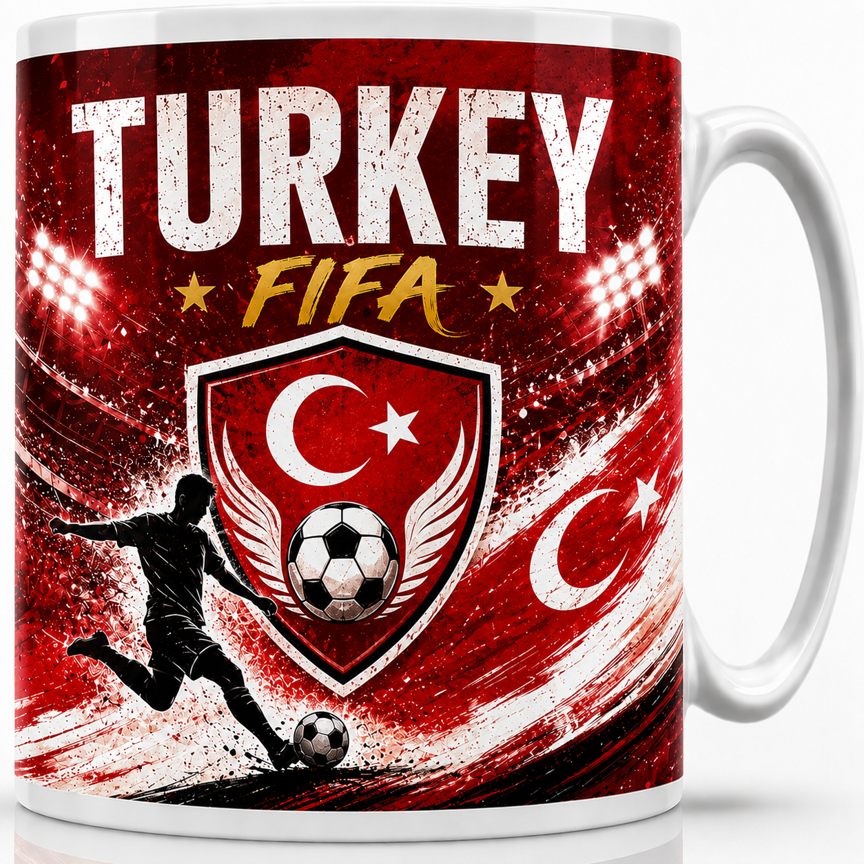 FIFA 2026 Turkey Football All Over Print Mug