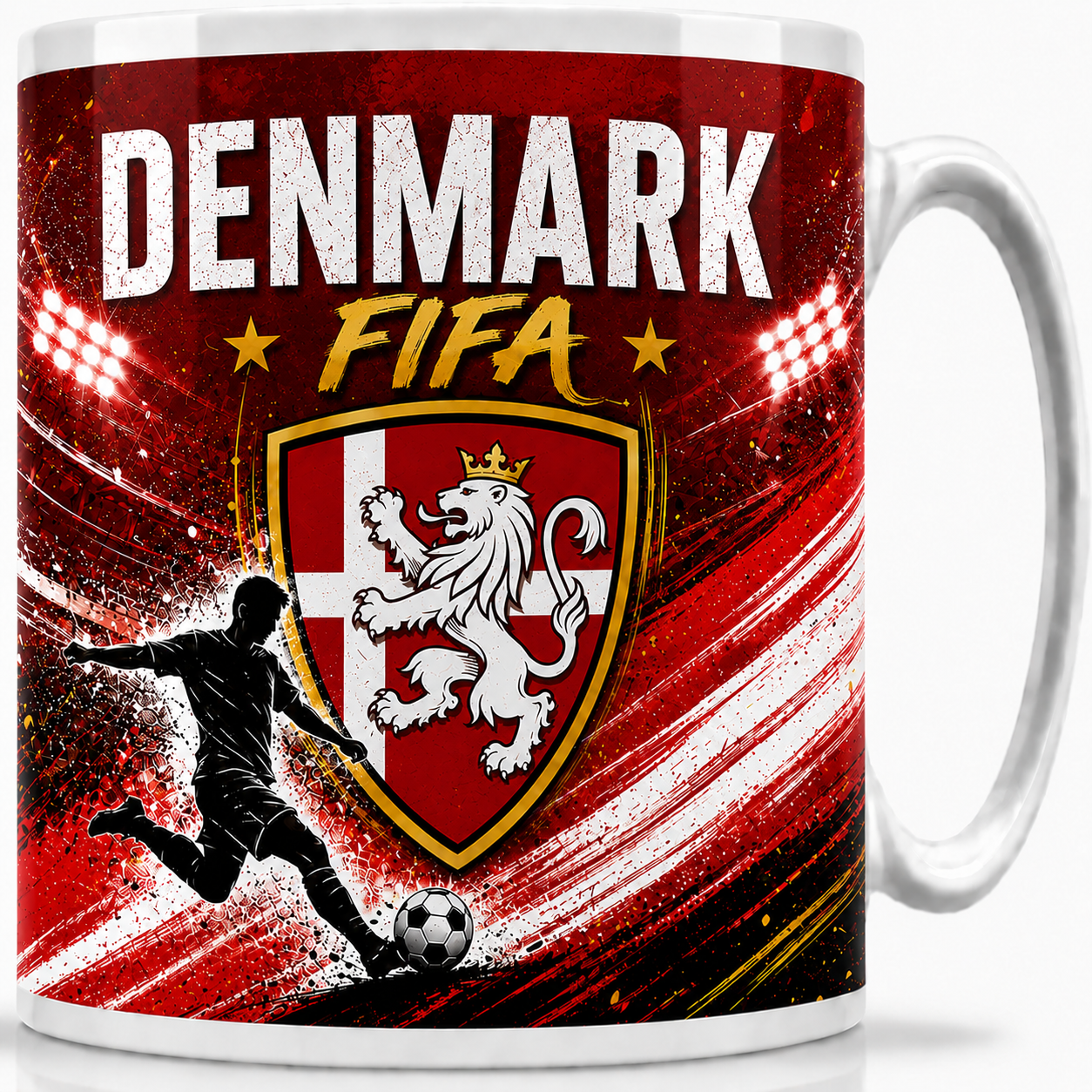 FIFA 2026 Denmark Football All Over Print Mug