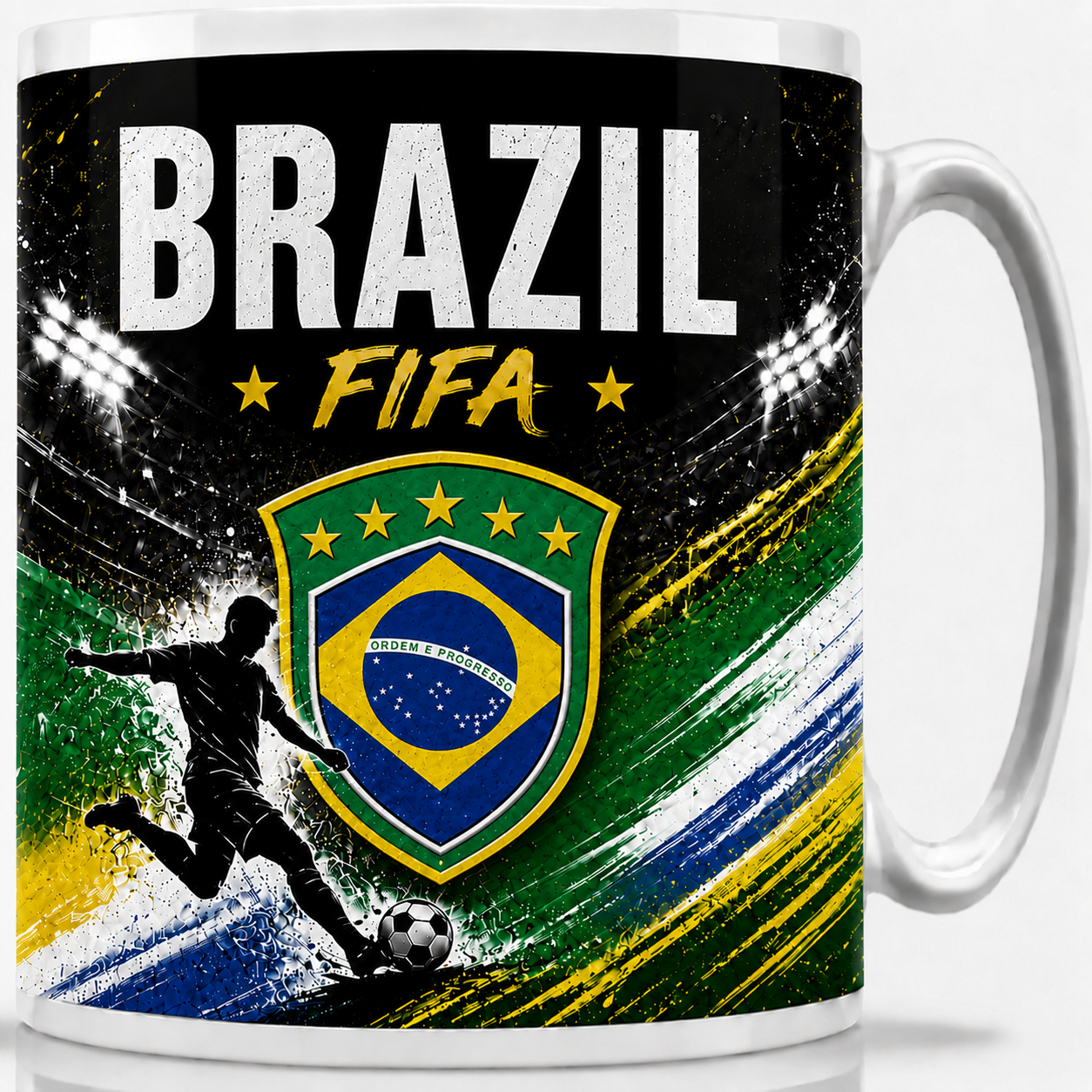 FIFA 2026 Brazil Football All Over Print Mug