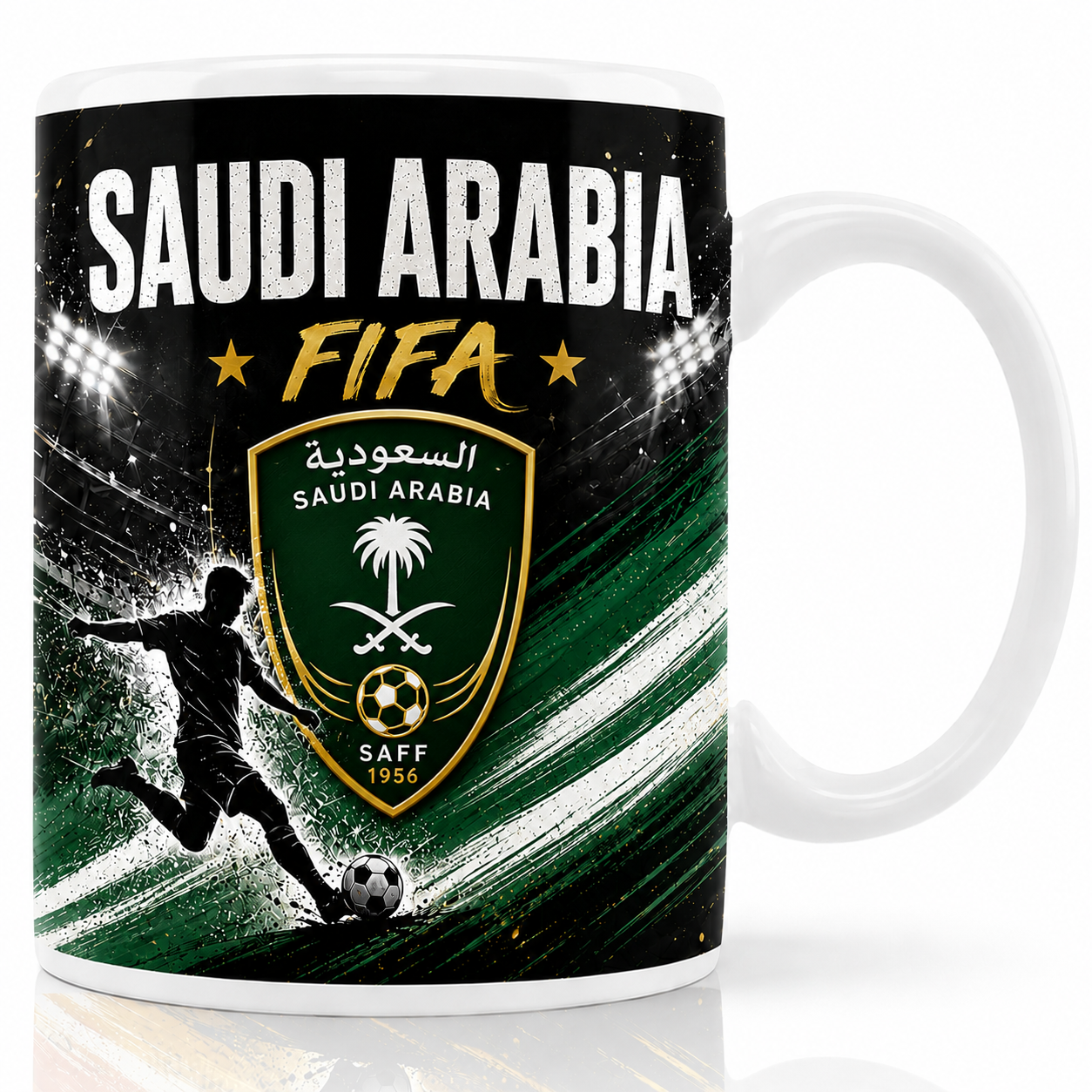 FIFA 2026 Saudi Arabia Football All Over Print Mug