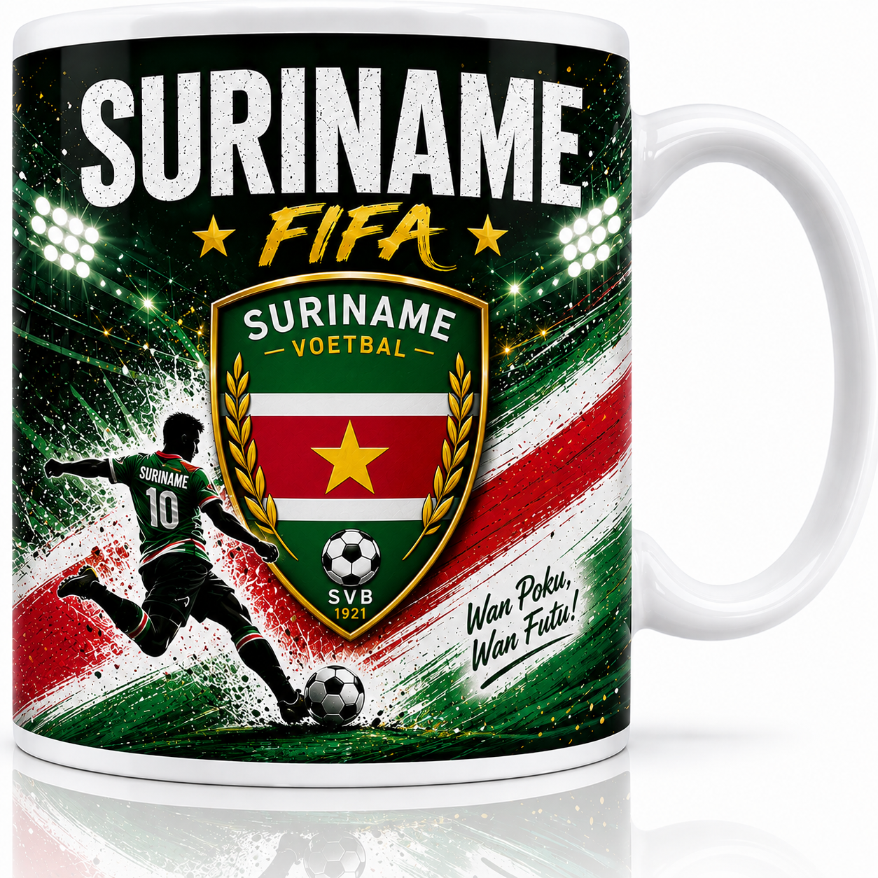 FIFA 2026 Suriname Football All Over Print Mug