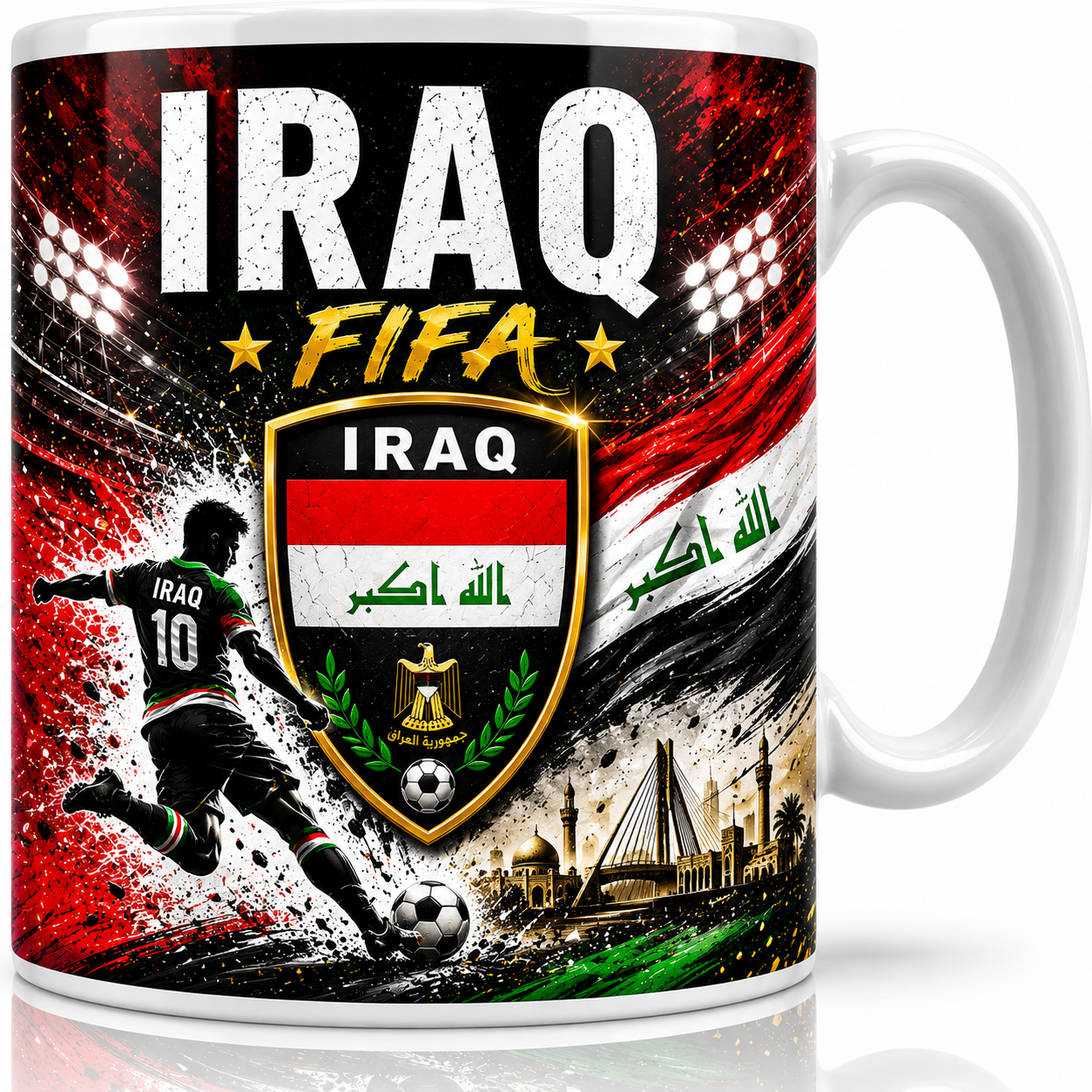 FIFA 2026 Iraq Football All Over Print Mug