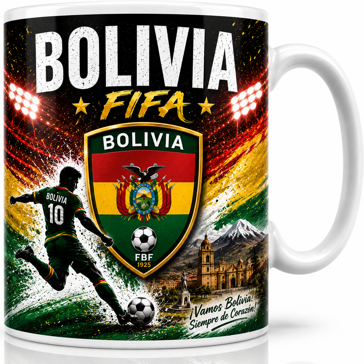 FIFA 2026 Bolivia Football All Over Print Mug