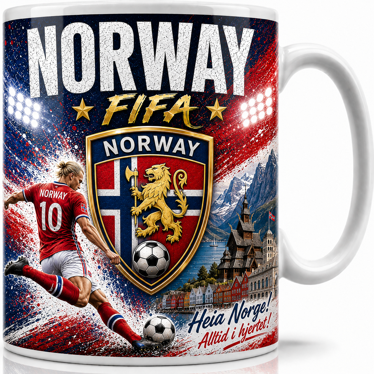 FIFA 2026 Norway Football All Over Print Mug