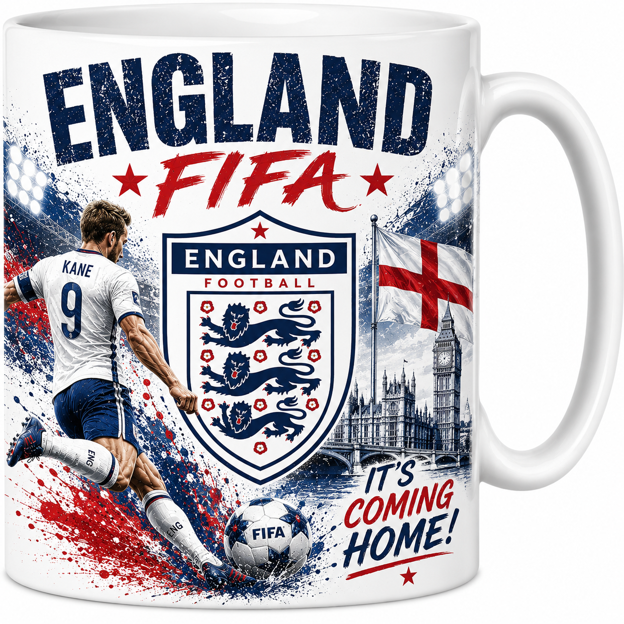 FIFA 2026 England Football All Over Print Mug