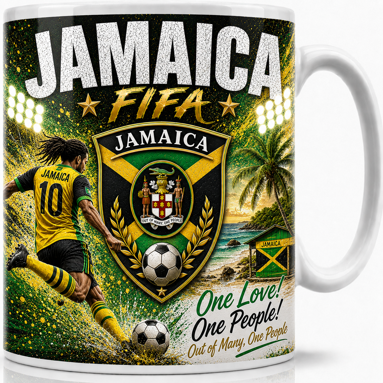 FIFA 2026 Jamaica Football All Over Print Mug