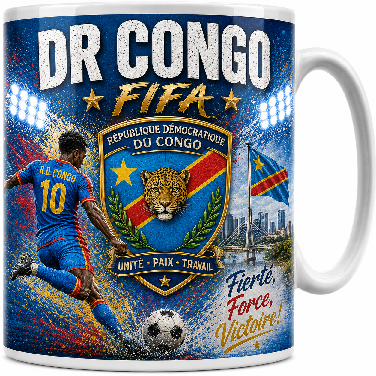 FIFA 2026 Democratic Republic Of The Congo Football All Over Print Mug