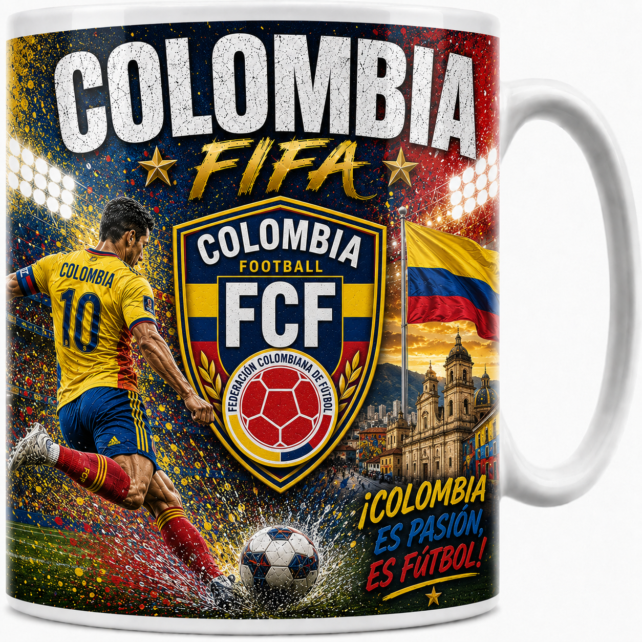 FIFA 2026 Colombia Football All Over Print Mug