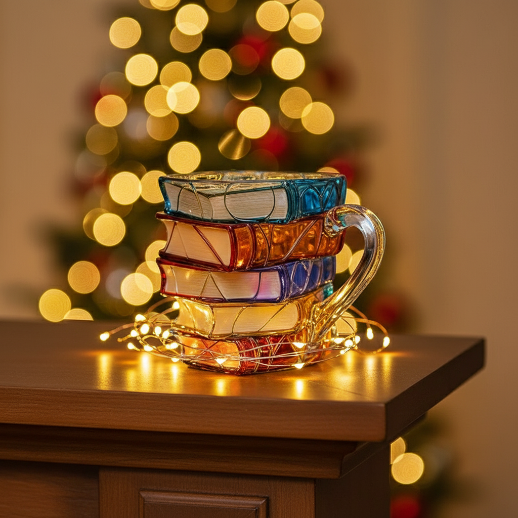 3D Book Mug For Christmas Present And Holiday Occasion