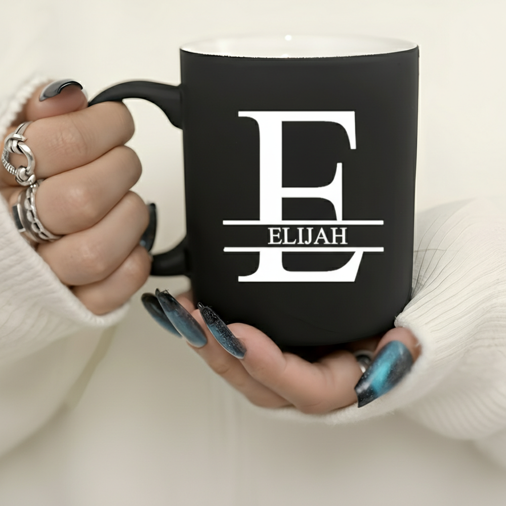 Personalized Letter Ceramic Mug Custom Design
