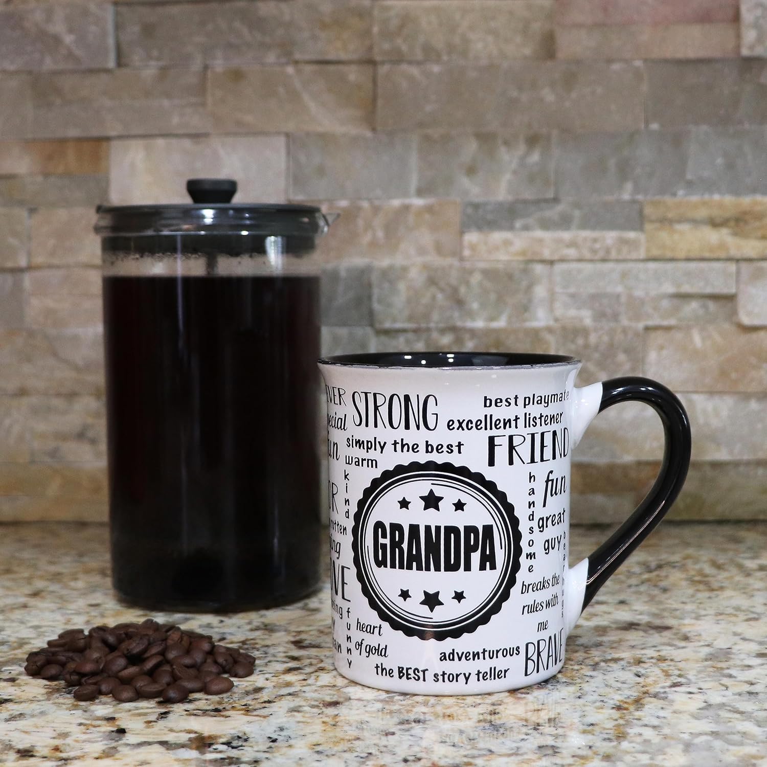 16oz Large Ceramic Grandpa Coffee Cup