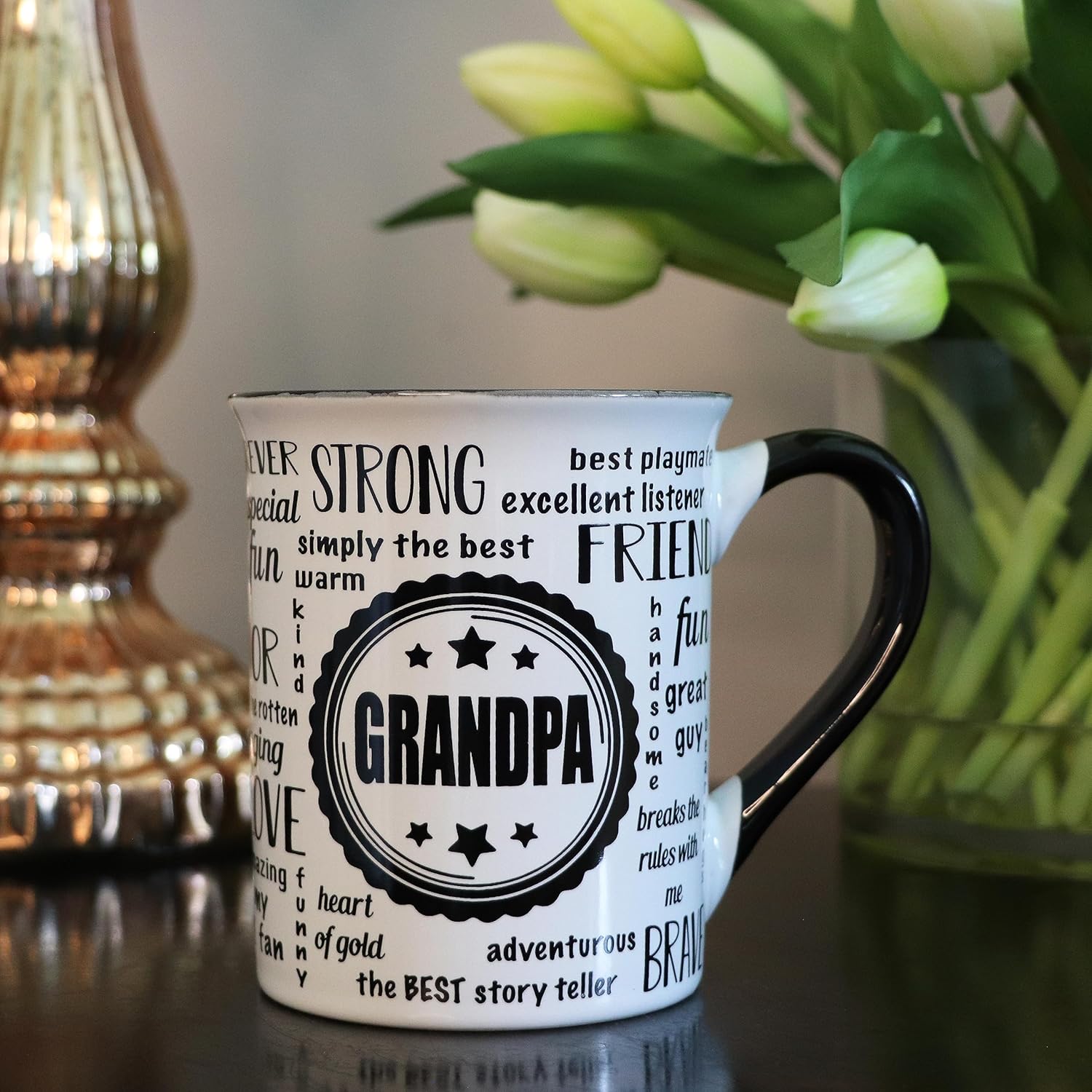 16oz Large Ceramic Grandpa Coffee Cup