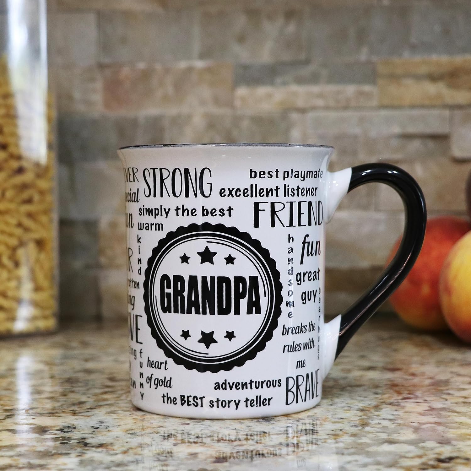 16oz Large Ceramic Grandpa Coffee Cup