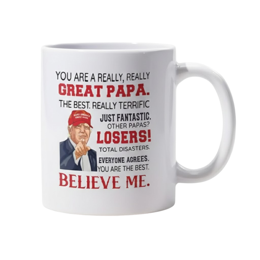 11 oz Ceramic Funny Papa Coffee Mug Office Drinkware 1pc