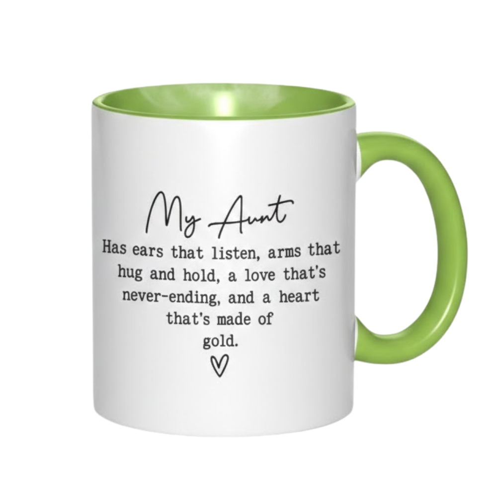 11 oz Ceramic Cherished Auntie Coffee Mug Sentimental Drinkware