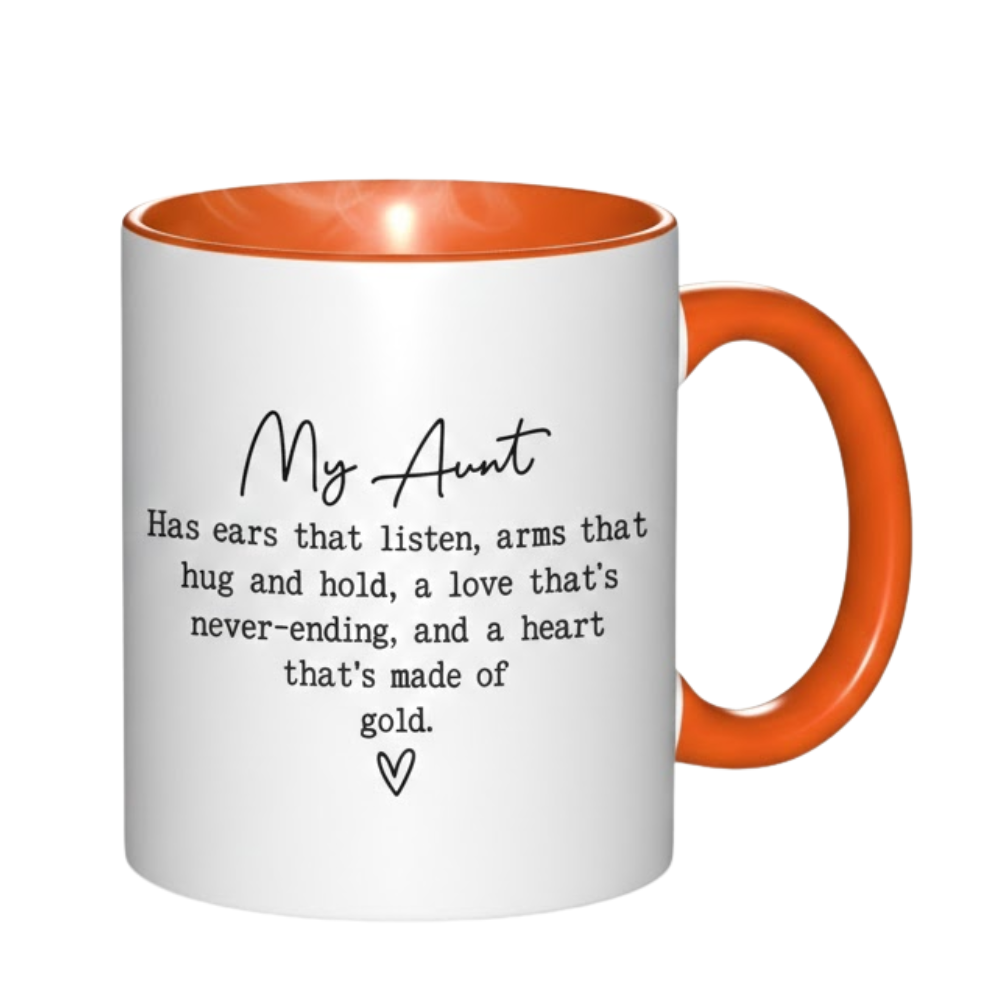 11 oz Ceramic Cherished Auntie Coffee Mug Sentimental Drinkware