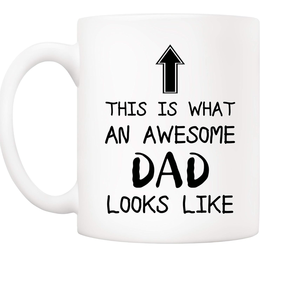 11 oz Ceramic Funny Awesome Dad Coffee Mug Novelty Drinkware