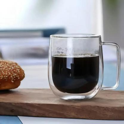 Double Layer Glass Cups-Mineral Mug