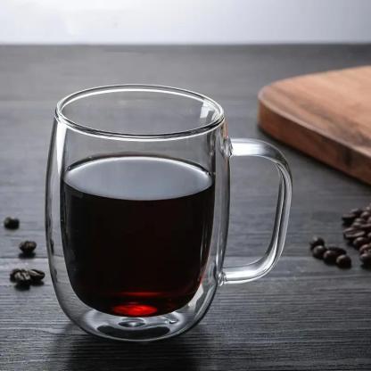Double Layer Glass Cups-Mineral Mug