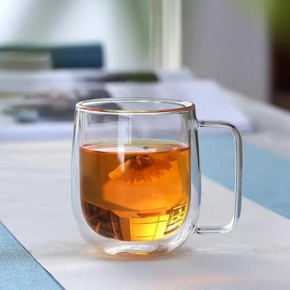 Double Layer Glass Cups-Mineral Mug