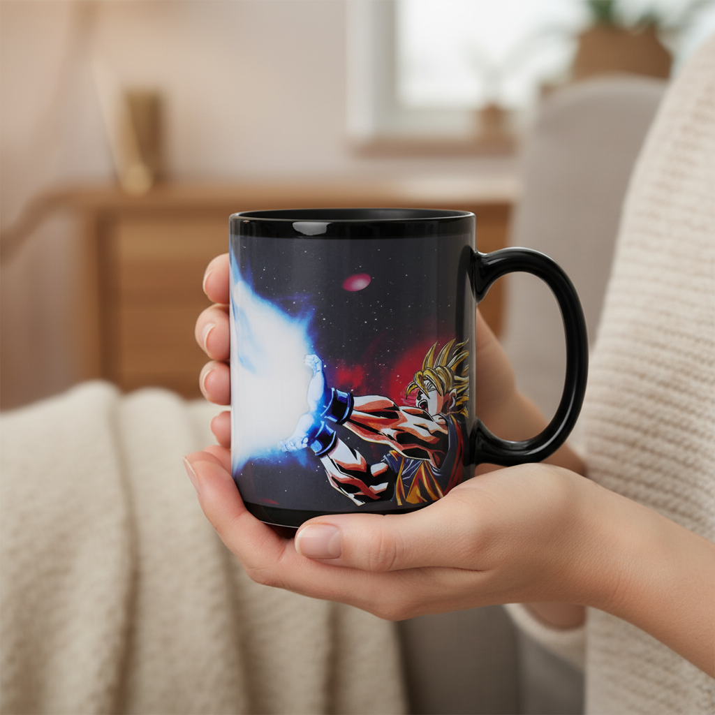 Dragon Ball Z Magic Mugs Colour Changing Goku Kamehameha Coffee Mug