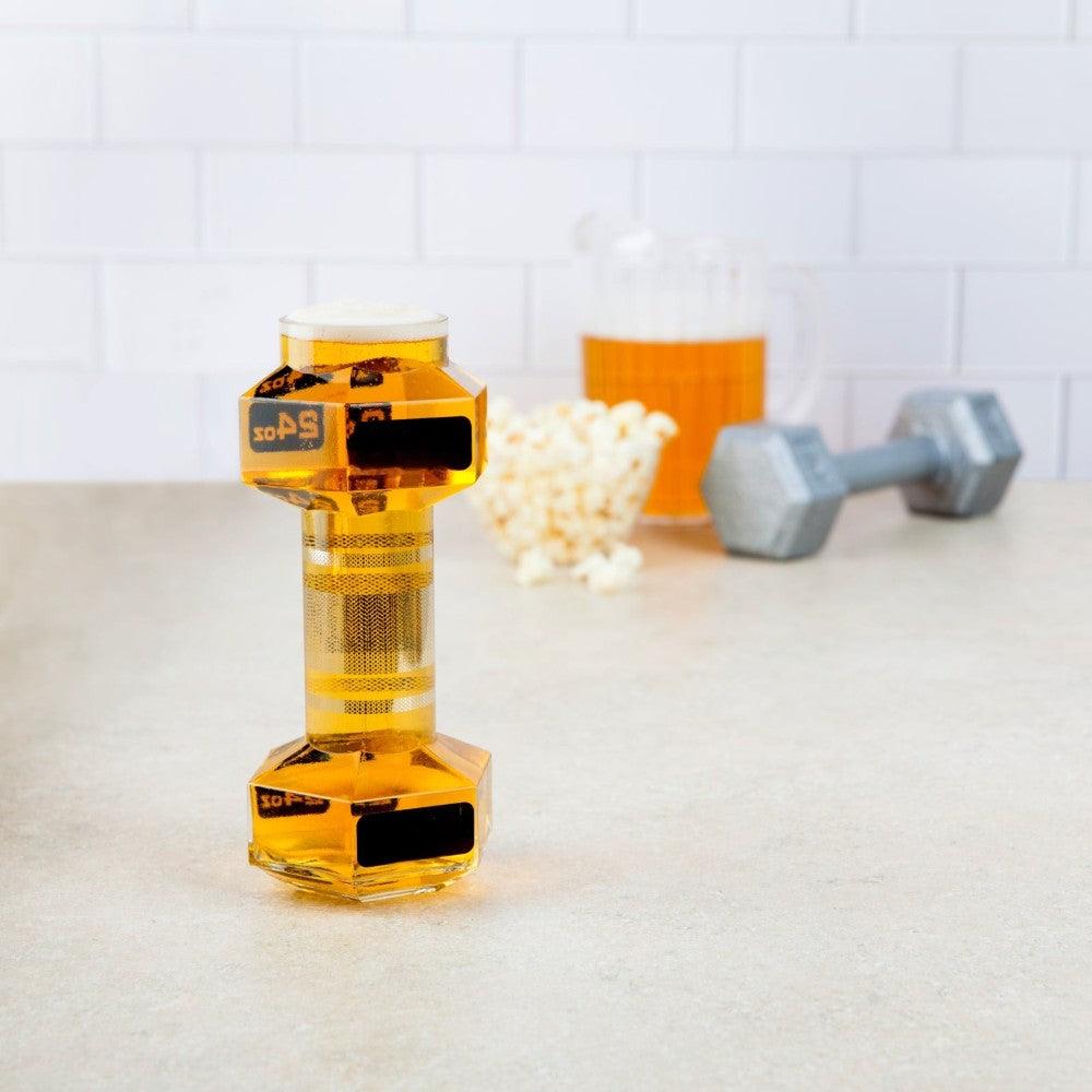 Dumbbell Shaped Beverage Glass-Mineral Mug