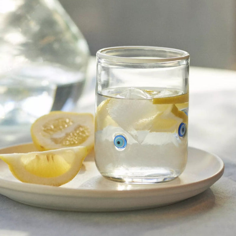 Charm Inlay Drinking Glass-Mineral Mug