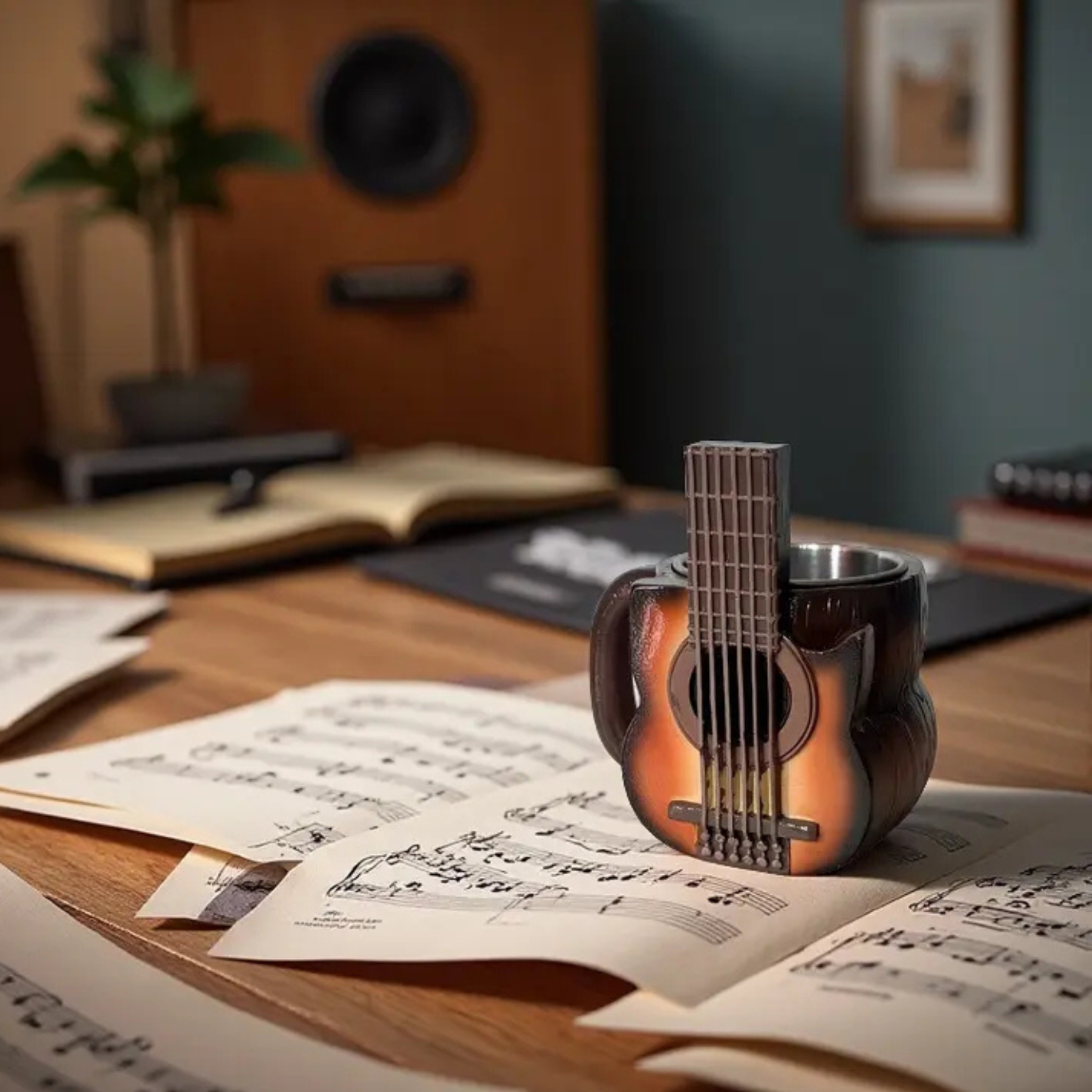 Electric Guitar Shaped Mug