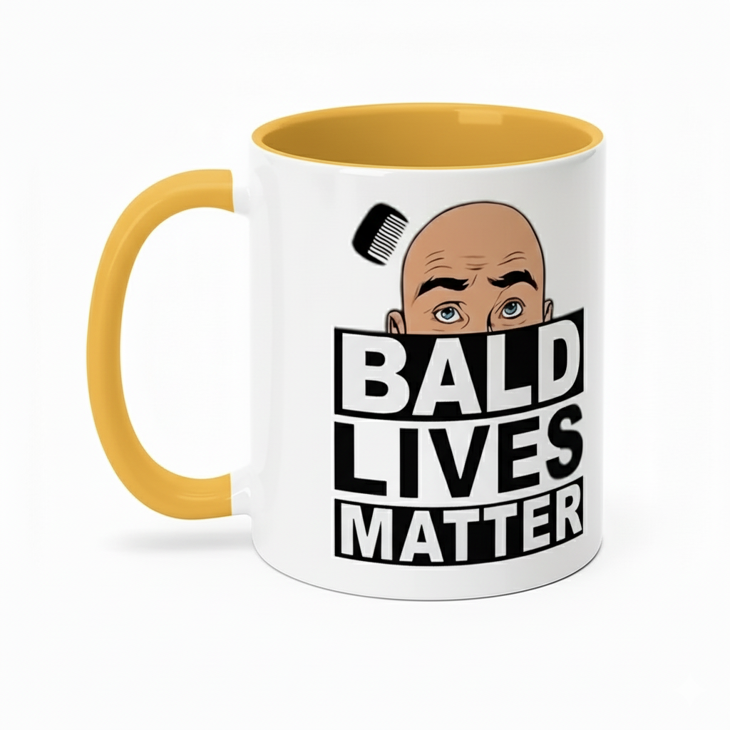 Ceramic Mug With Fun Text And Cartoon Art