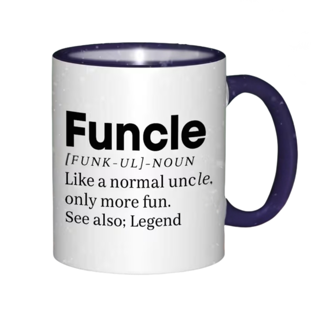 Ceramic Mug with Funny Uncle - Dishwasher & Suitable for Hot/Cold Drink