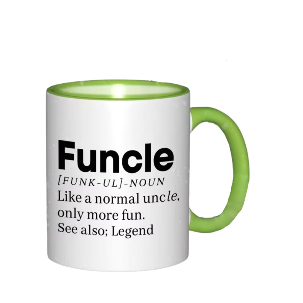 Ceramic Mug with Funny Uncle - Dishwasher & Suitable for Hot/Cold Drink