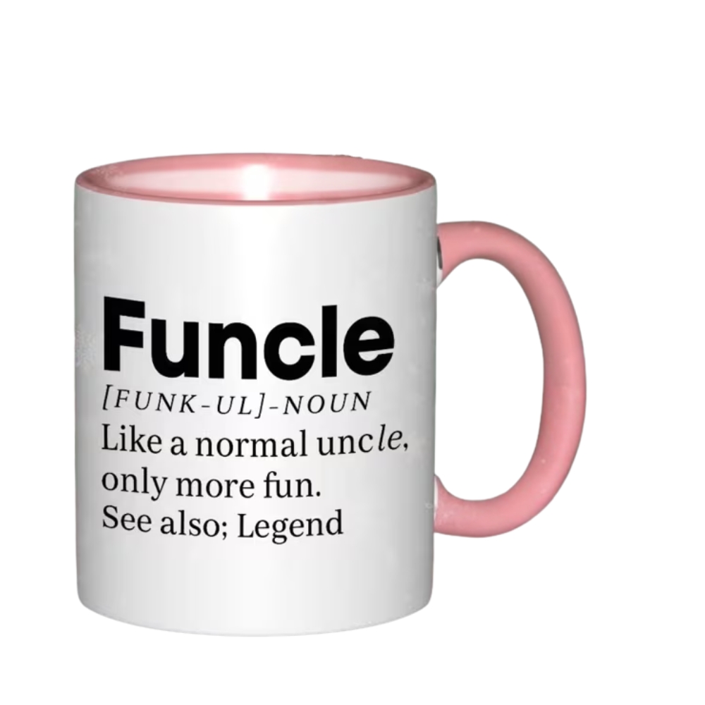Ceramic Mug with Funny Uncle - Dishwasher & Suitable for Hot/Cold Drink