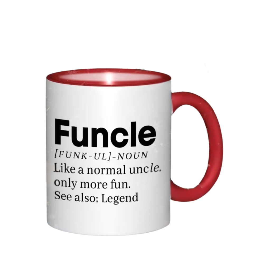 Ceramic Mug with Funny Uncle - Dishwasher & Suitable for Hot/Cold Drink