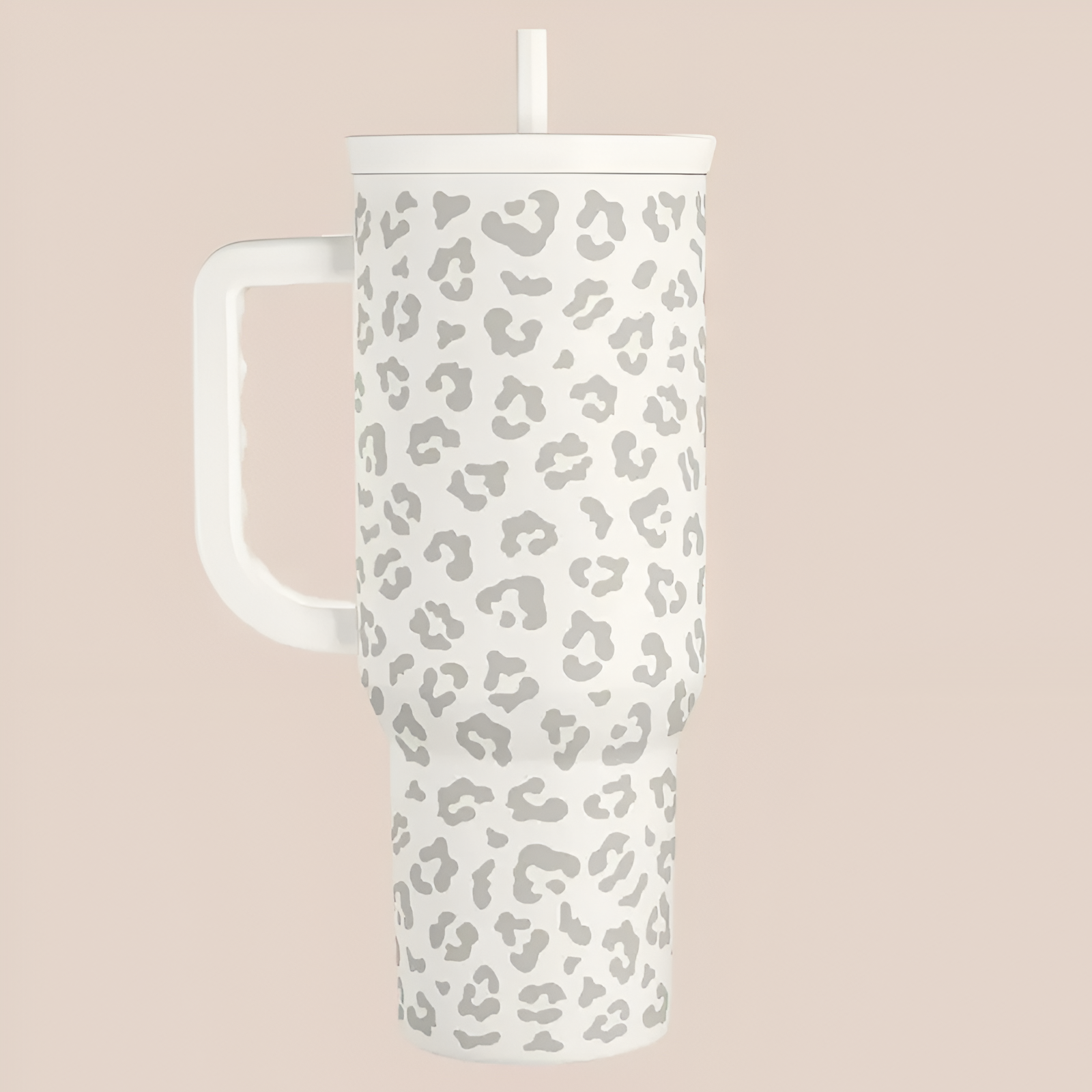  Tumbler with Handle & Straw, Easy-Clean, Cup Holder Friendly Base, Suitable for Outdoor Travel 