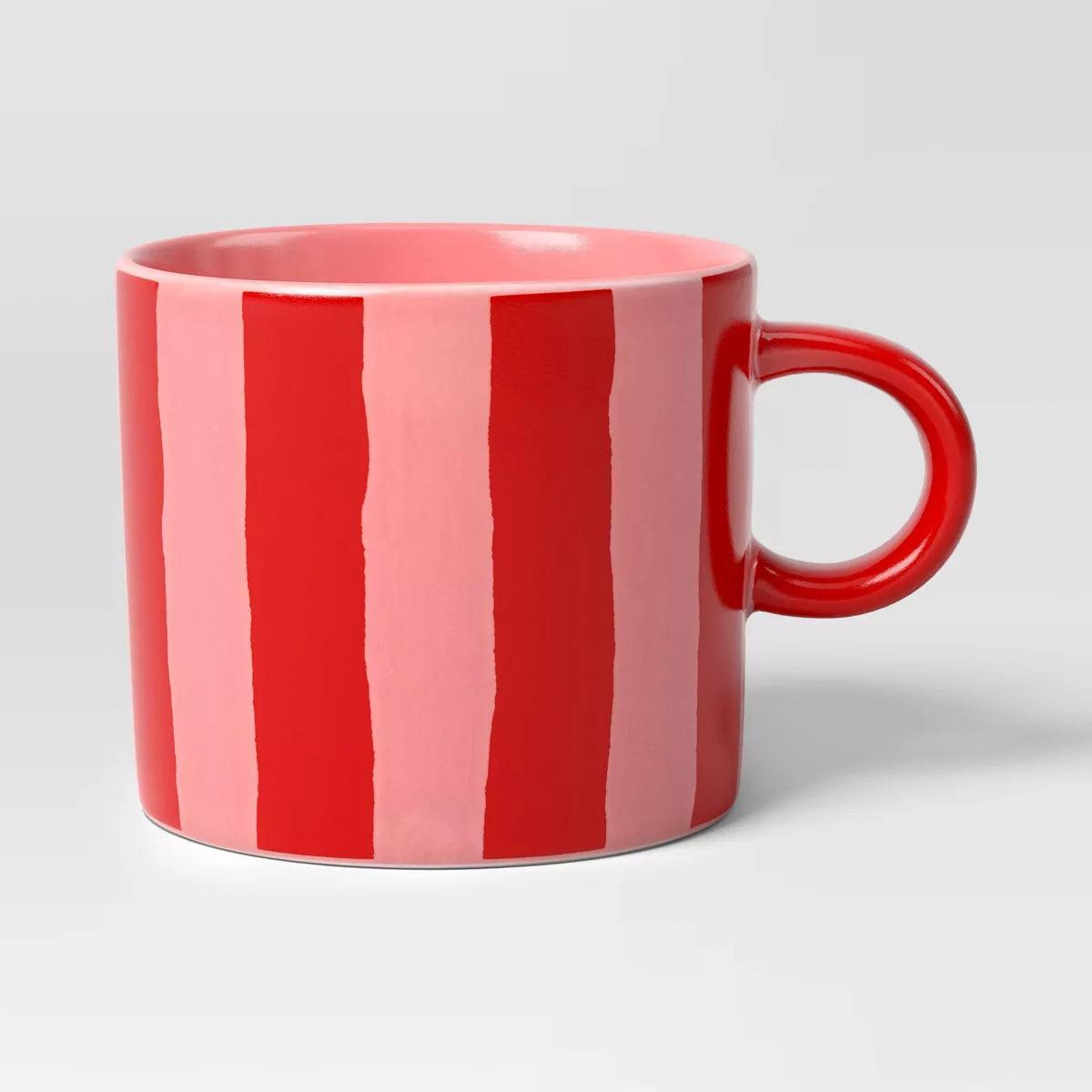 16 Oz Striped Patterned Mug - Vibrant and Cheerful Drinkware - Mineral Mug