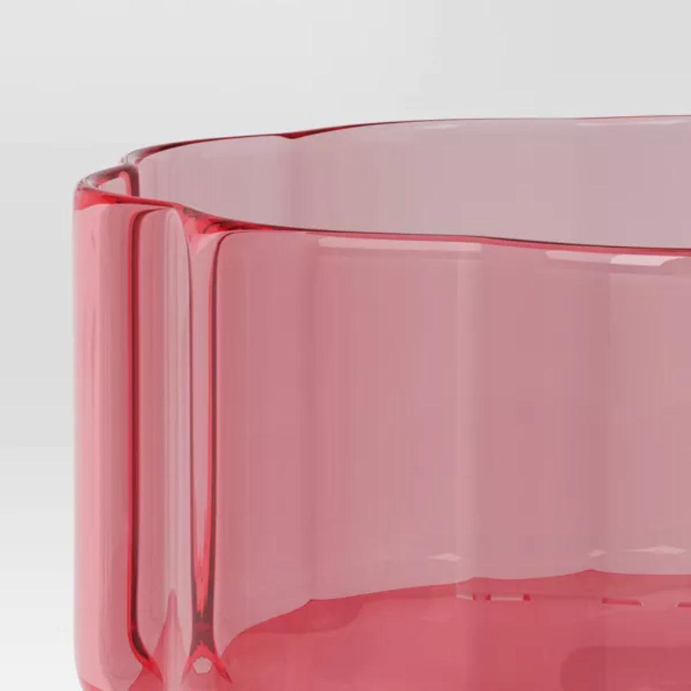 Scalloped Rim Stemmed Glass-Mineral Mug