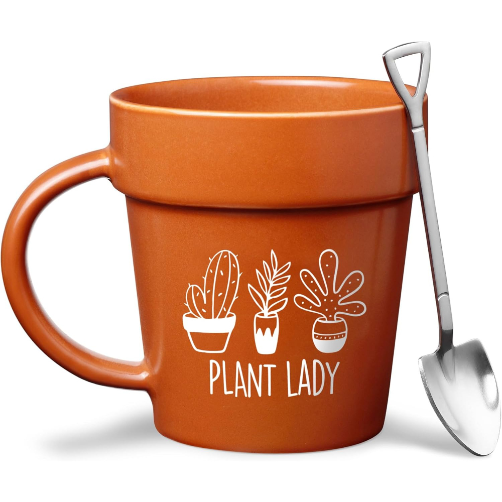 Gardeners Coffee Mug With Shovel Spoon