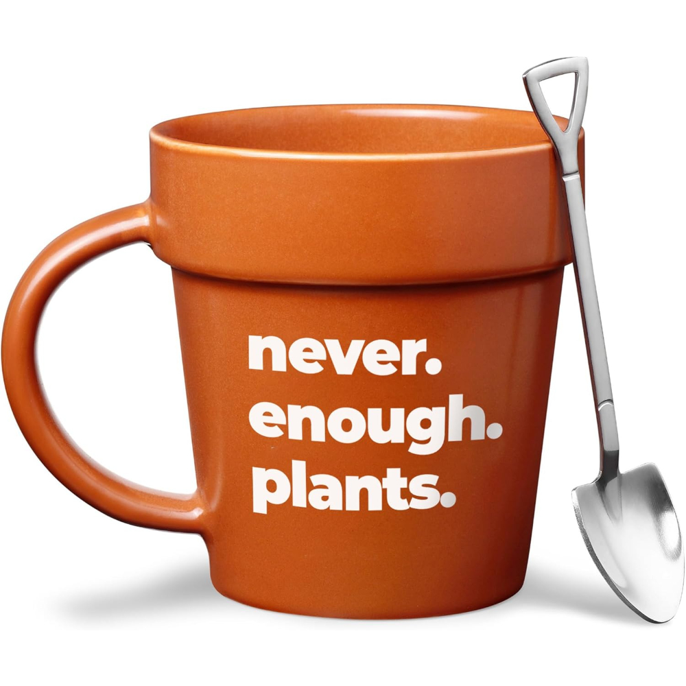 Gardeners Coffee Mug With Shovel Spoon
