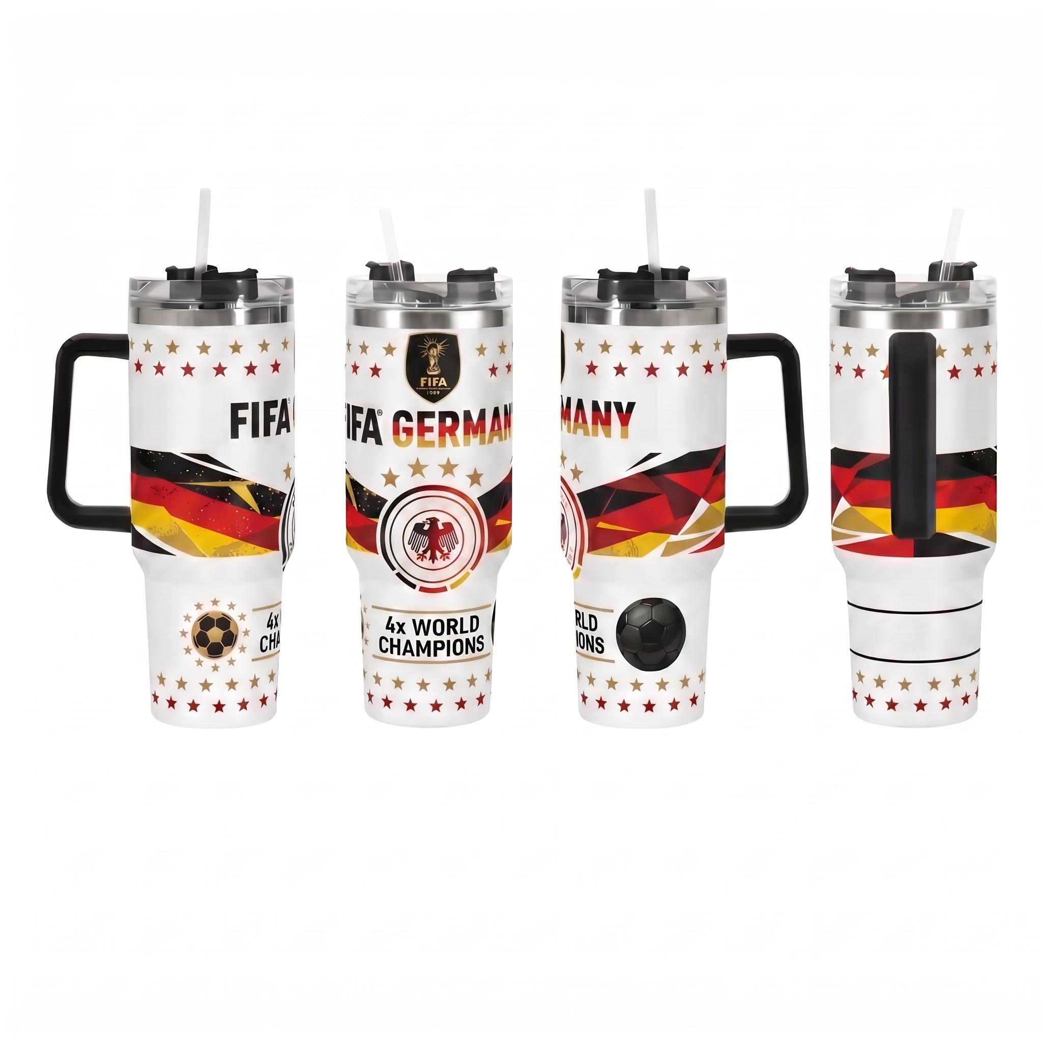 FIFA 2026 Germany Soccer Sports Themed 40oz Tumbler With Straw And Lid
