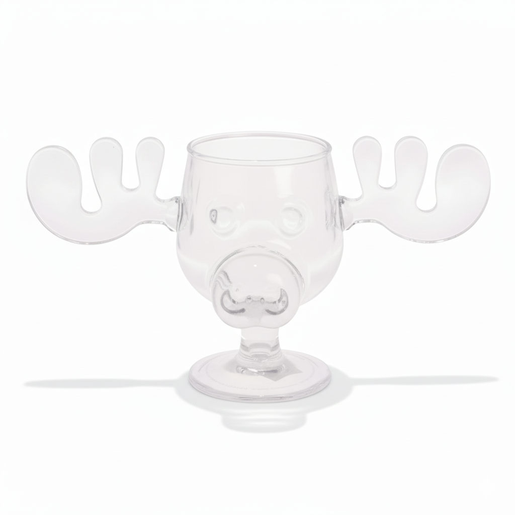 Novelty Moose Glass For Seasonal Gatherings