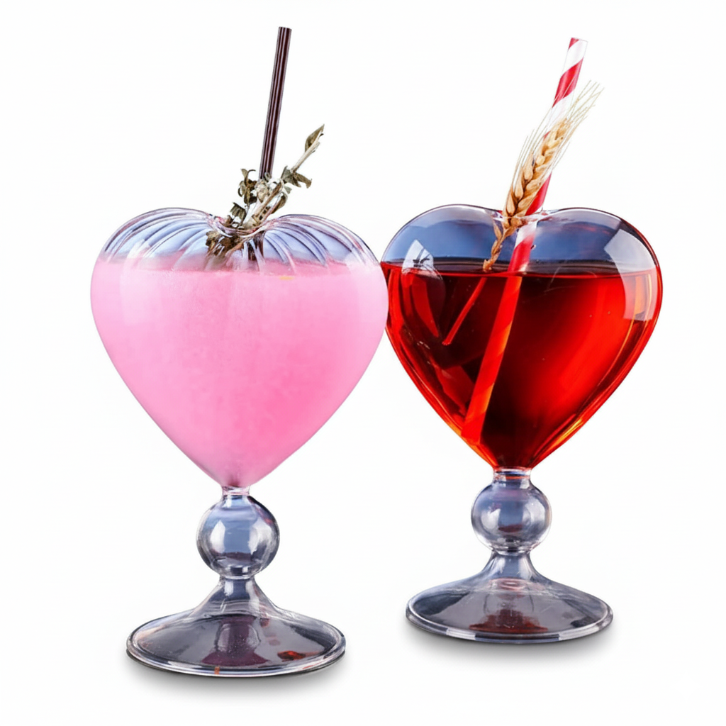 2 Pack Cocktail Glasses With Straws – Drinkware for Every Occasion