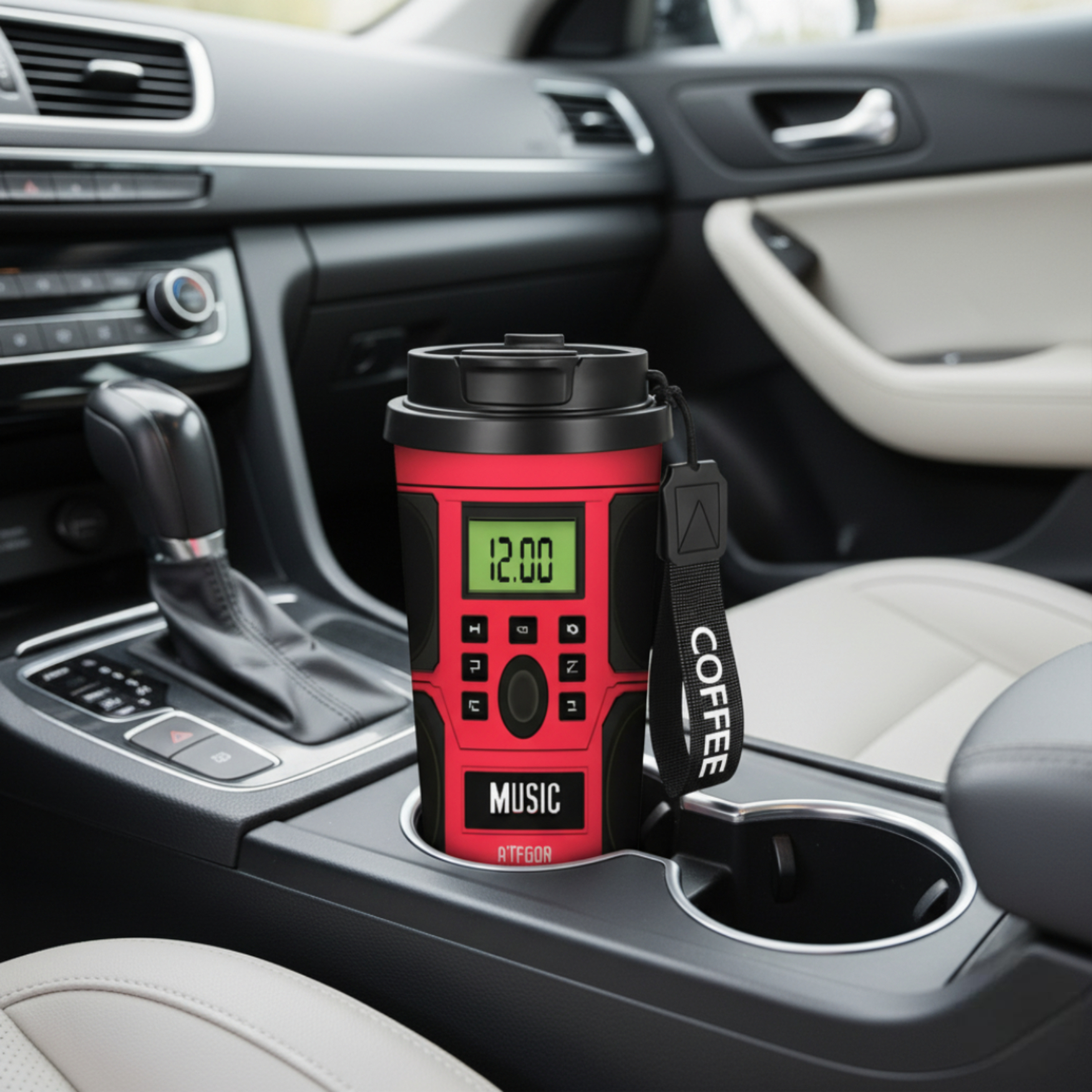 18oz Stainless Steel Digital Travel Tumbler With Music Control