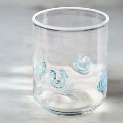 Clear Tumblers With Detailed Design - Mineral Mug