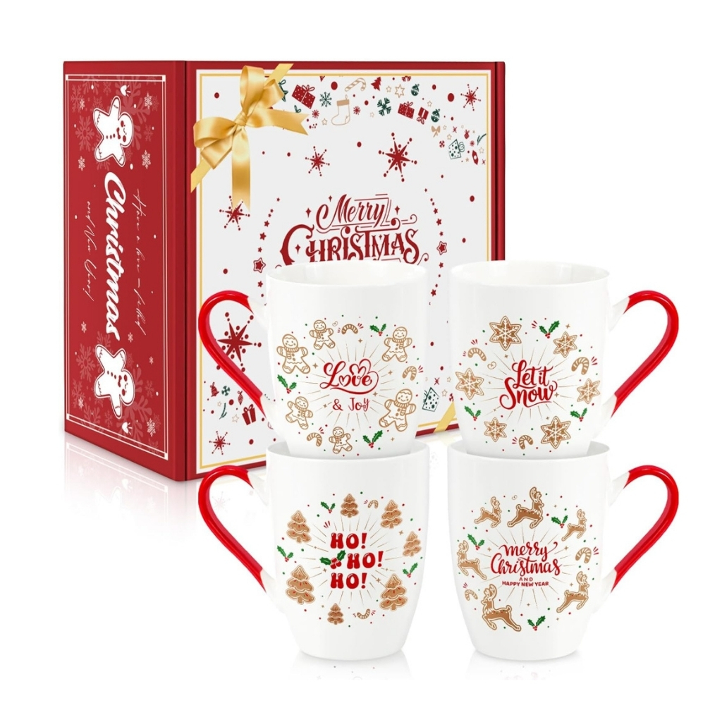 Holiday Cheer Ceramic Mug Gift Set