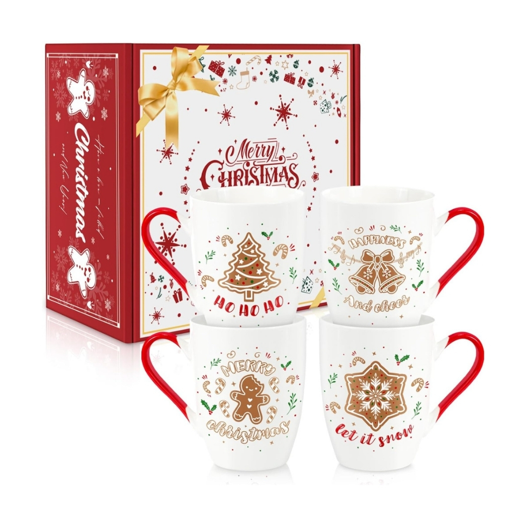 Holiday Cheer Ceramic Mug Gift Set